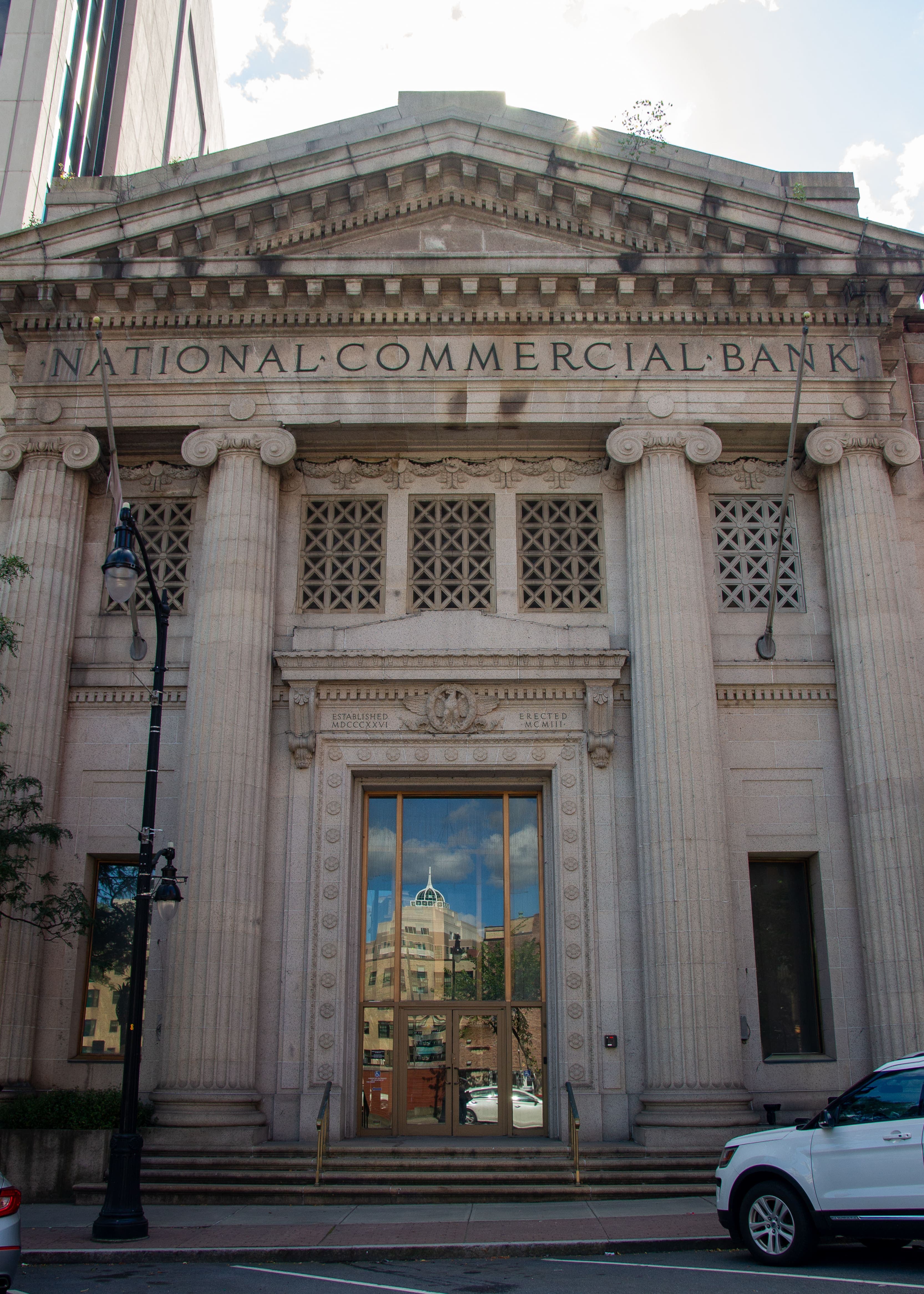 Elegant event setup inside a historic NeoVista venue in Albany