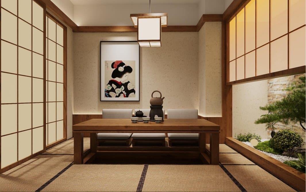 A cozy private dining room